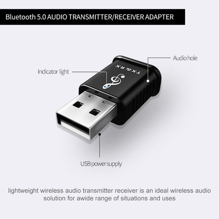 MSD168 2-in-1 Bluetooth Transmitter Empfänger Mini 3,5mm AUX Stereo Wireless Bluetooth 5.0 Adapter für Auto TV PC MP3