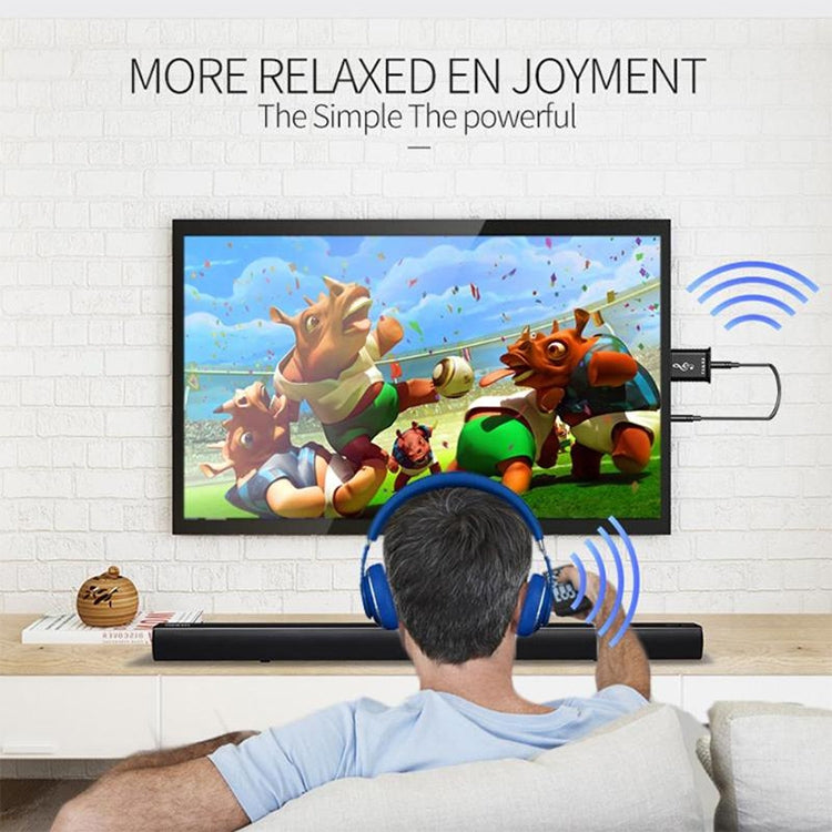 MSD168 2-in-1 Bluetooth Transmitter Empfänger Mini 3,5mm AUX Stereo Wireless Bluetooth 5.0 Adapter für Auto TV PC MP3