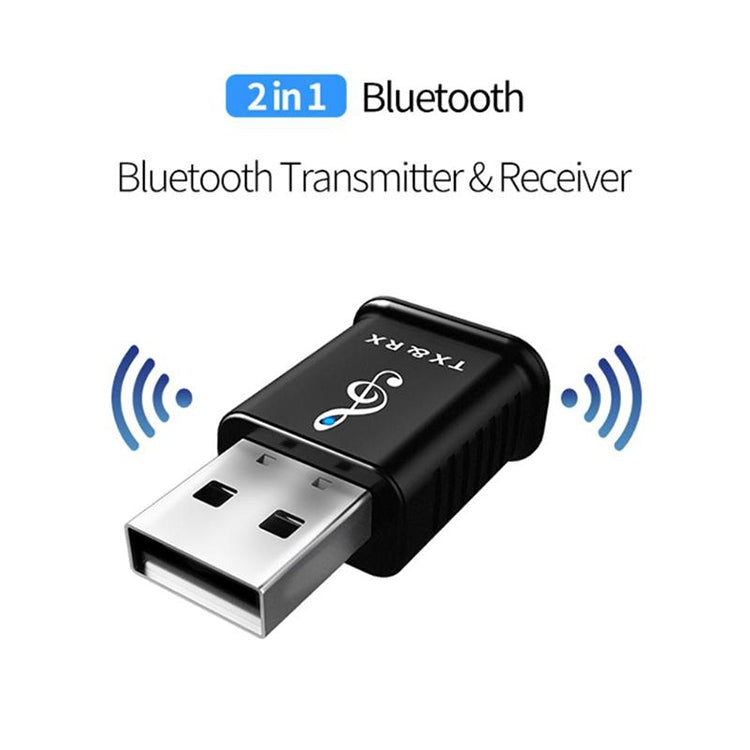 MSD168 2-in-1 Bluetooth Transmitter Empfänger Mini 3,5mm AUX Stereo Wireless Bluetooth 5.0 Adapter für Auto TV PC MP3