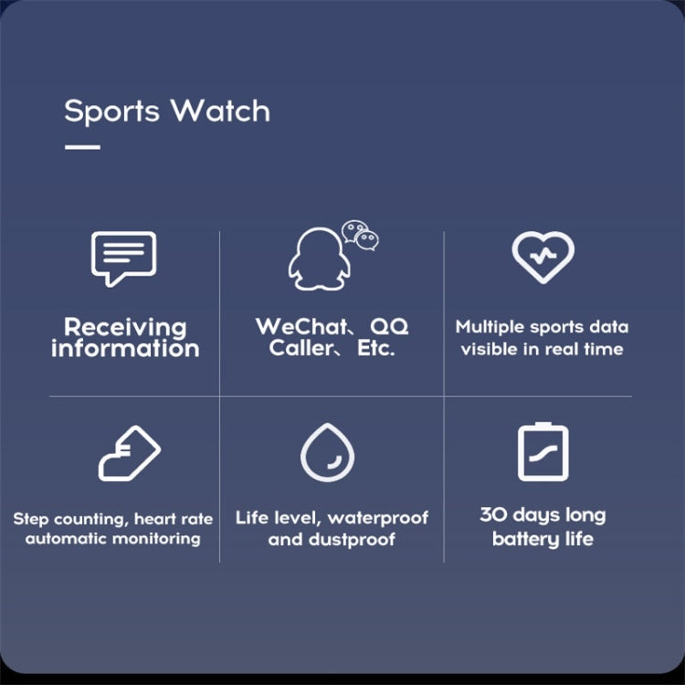 116plus 1.3 inch Color Screen Smart Bracelet IP67 Waterproof, Support Call Reminder/ Heart Rate Monitoring /Blood Pressure Monitoring/ Sleep Monitoring/Excessive Sitting Reminder/Blood Oxygen Monitoring