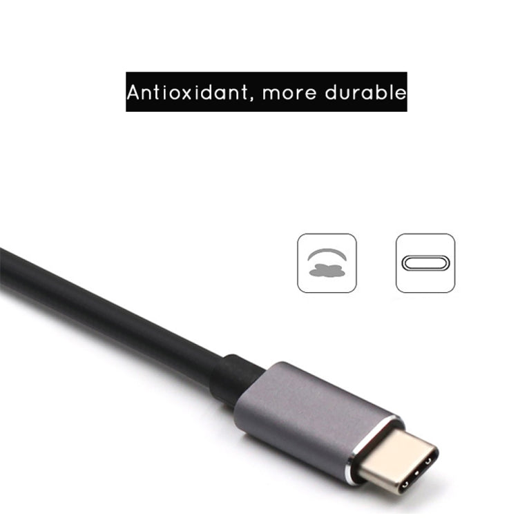 USB-C/Type-C auf HD 4K HDMI + RJ45 + USB 3.0 + USB 2.0 + PD 5-in-1 HUB-Adapter