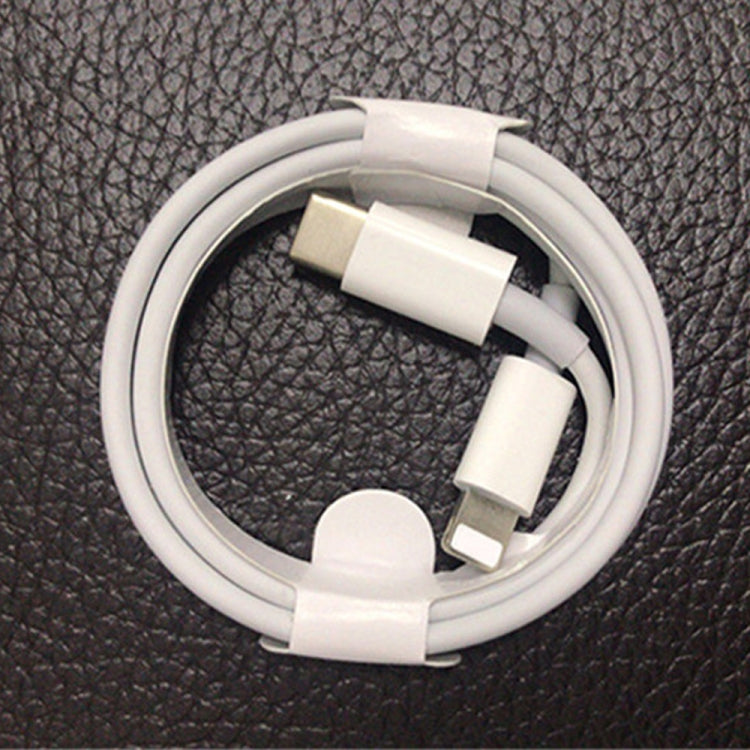 2-in-1 PD 20W Einzel USB-C / Typ-C Port Reise Ladegerät + 3A PD3.0 USB-C / Typ-C auf 8 Pin Schnelllade-Datenkabel Set, Kabellänge: 2m, EU Stecker, 20W 2m