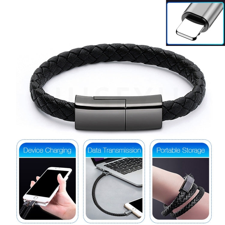 Lightning Bracelet Cable 22.5cm Fast Charging Brown