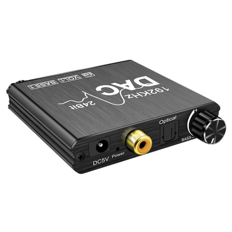 Digital To Analog Audio Converter Stereo Extractor DAC Amplifier Optical SPDIF 192Khz 24Bit