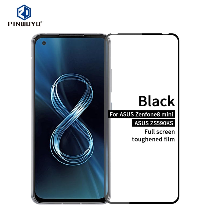PINWUYO 9H 2.5D Full Screen Tempered Glass Film, For Asus Zenfone 8 mini / ZS590KS, For Asus Zenfone 8 Flip / ZS672KS, For Nokia X10 / X20
