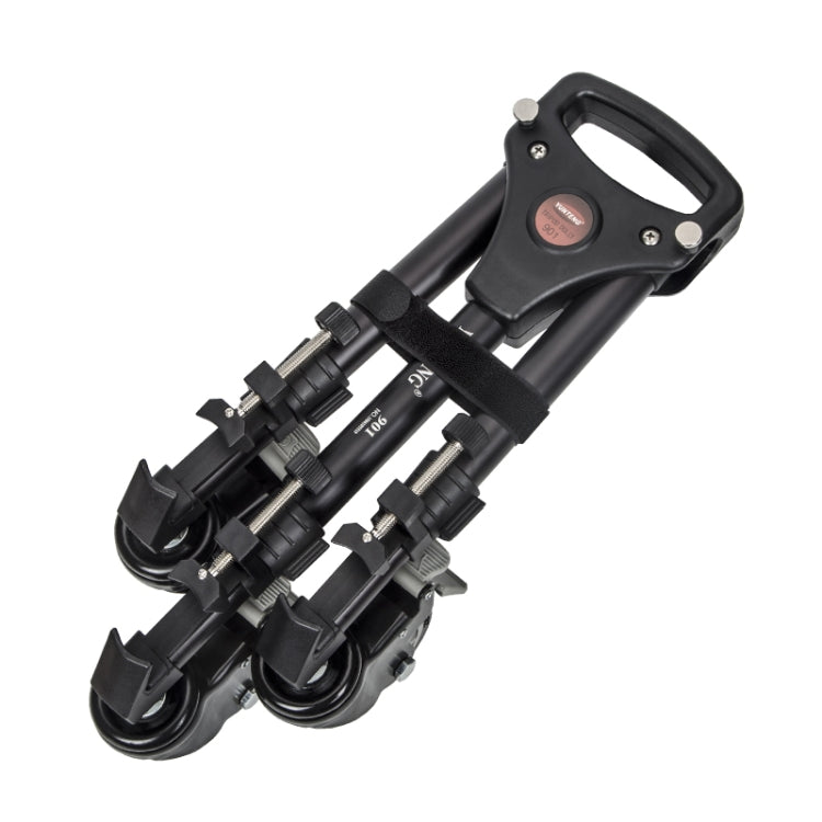 YUNTENG 901 Aluminium Alloy Camera Tripod Foot Wheel Tripod Pulley Base, Load 30KG, 901