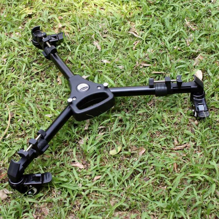 YUNTENG 901 Aluminium Alloy Camera Tripod Foot Wheel Tripod Pulley Base, Load 30KG, 901