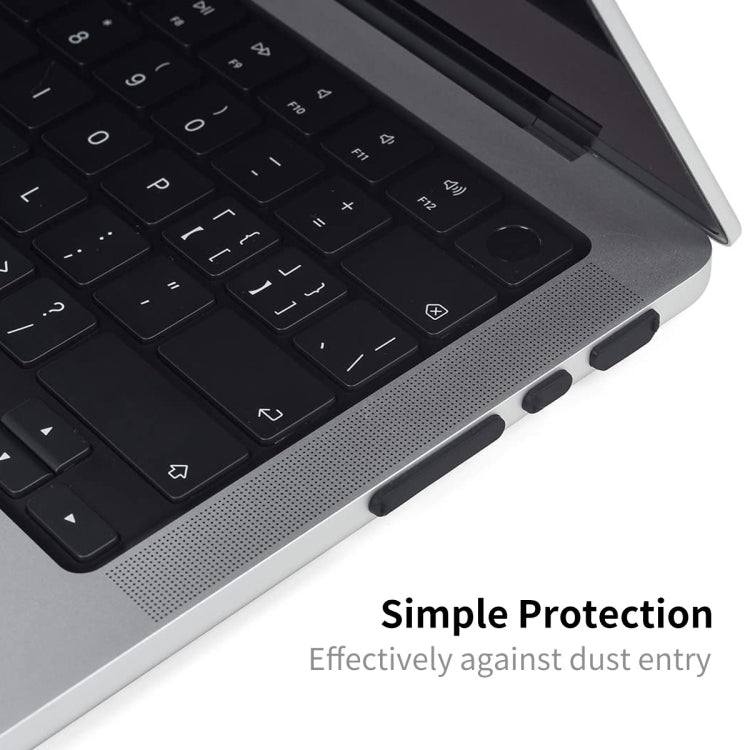 ENKAY Hat-Prince Silicone Anti-dust Plugs for MacBook Air 13.6 2022/2024 A2681 (M2) / A3113 (M3)
