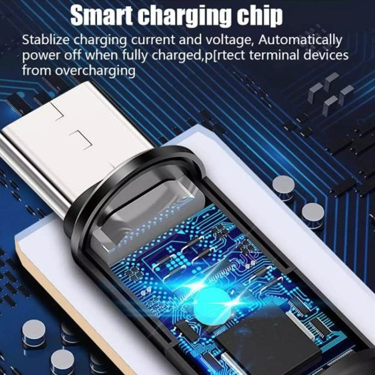 Type-c Intelligent automatic Power cut-off Cable for Zinc Alloy in Light-emitting Data Line