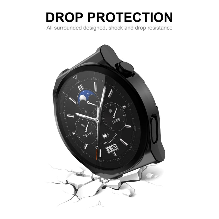 ENKAY Full Coverage Electroplated Soft TPU Case with Screen Protection, For Huawei Watch GT 3 Pro 46mm, For Huawei Watch GT 3 Pro 43mm