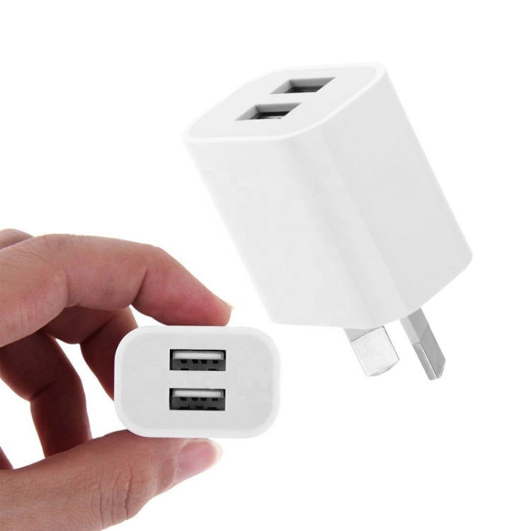 Mini-Dual-Port-USB-Ladegerät mit USB-auf-8-Pin-Datenkabel, AU-Stecker, AU-Stecker + 8-Pin-Kabel