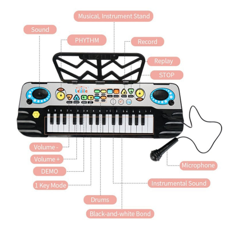 Children Piano with Electronic Keyboard
