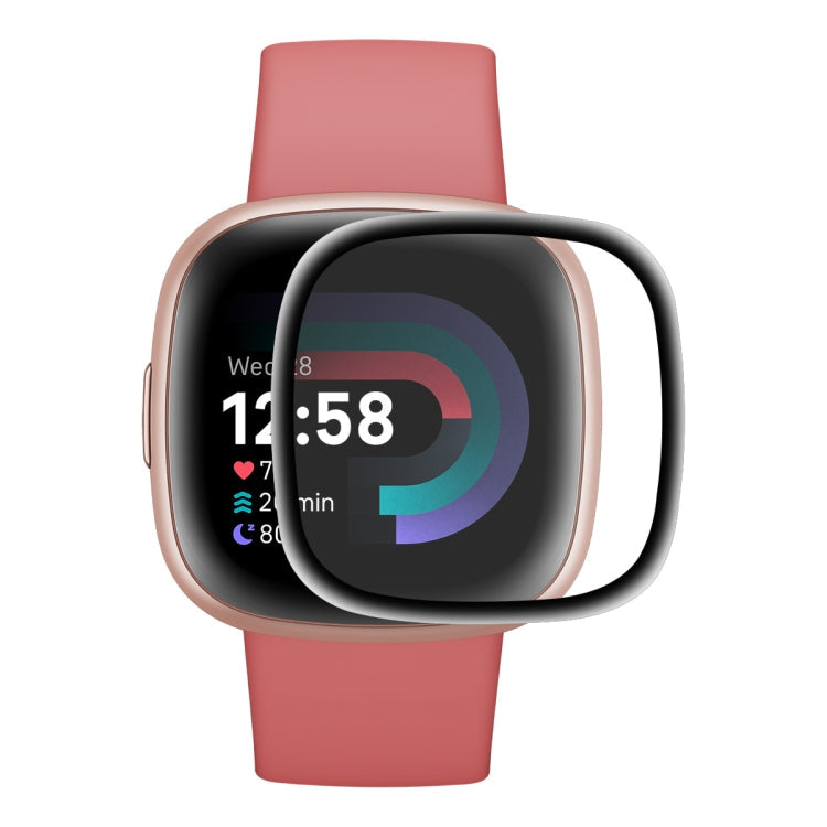 For Fitbit Versa 4 / Sense 2 ENKAY 3D Full Coverage Soft PC Edge + PMMA HD Screen Protector Film, 1 PCS, 2 PCS, 5 PCS, 10 PCS