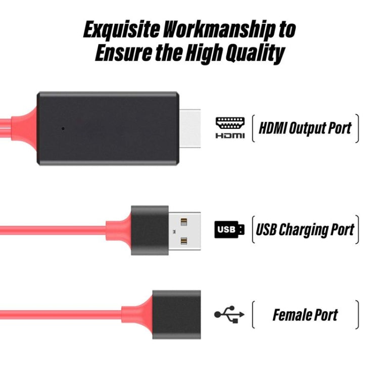 Dongle USB Male  USB Female to HDMI Male 1080P HDMI Cables Adapter