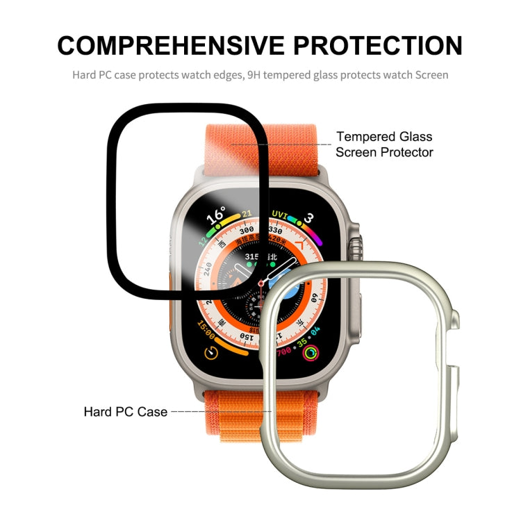 Für Apple Watch Ultra 3 / 2 / 1 49mm ENKAY 2 in 1 PC Hülle + Vollständige Abdeckung 9H Panzerglasfolie