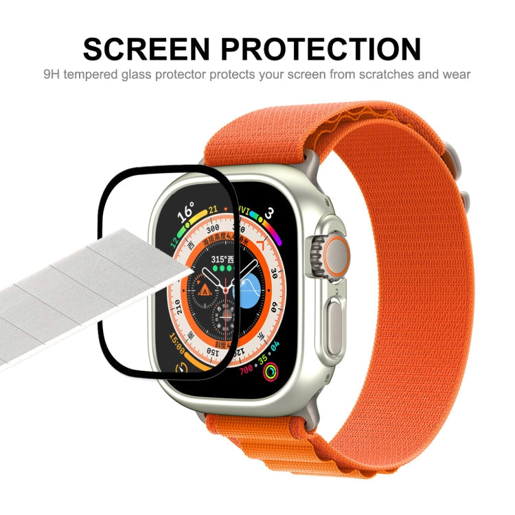 Für Apple Watch Ultra 3 / 2 / 1 49mm ENKAY 2 in 1 PC Hülle + Vollständige Abdeckung 9H Panzerglasfolie