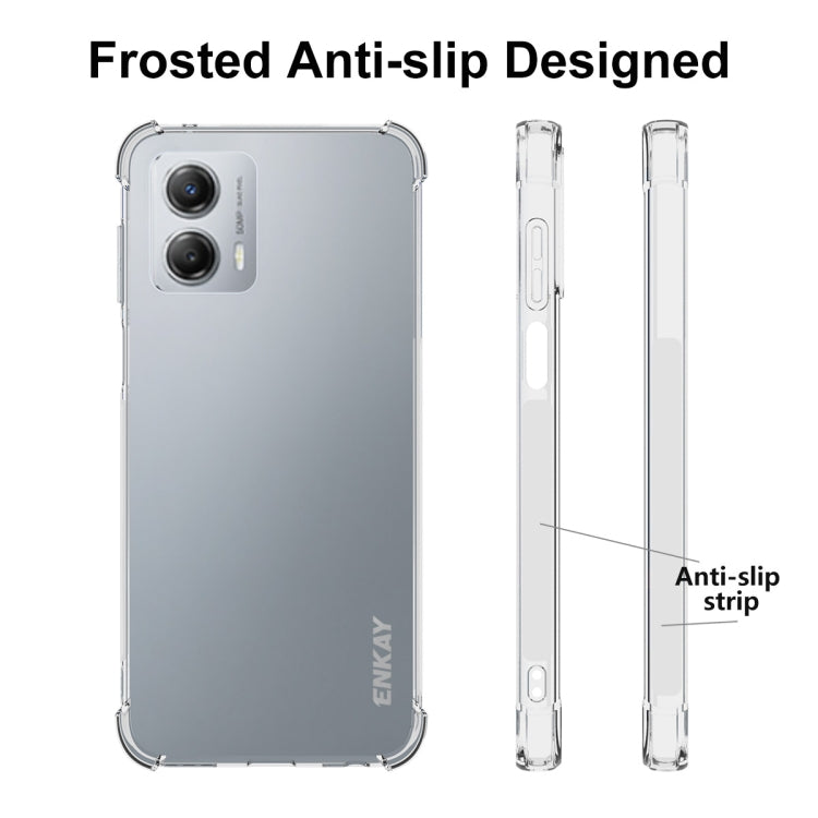 ENKAY Transparent TPU Shockproof Phone Case, For Motorola Moto G 5G 2023, For Motorola Moto G53 5G, For Motorola Moto X40 5G