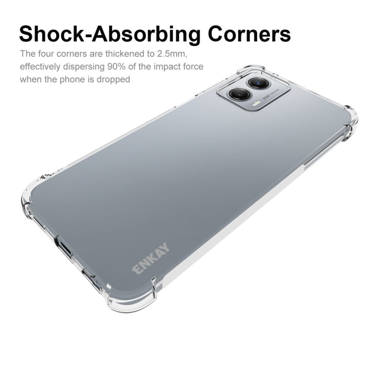 ENKAY Transparent TPU Shockproof Phone Case, For Motorola Moto G 5G 2023, For Motorola Moto G53 5G, For Motorola Moto X40 5G