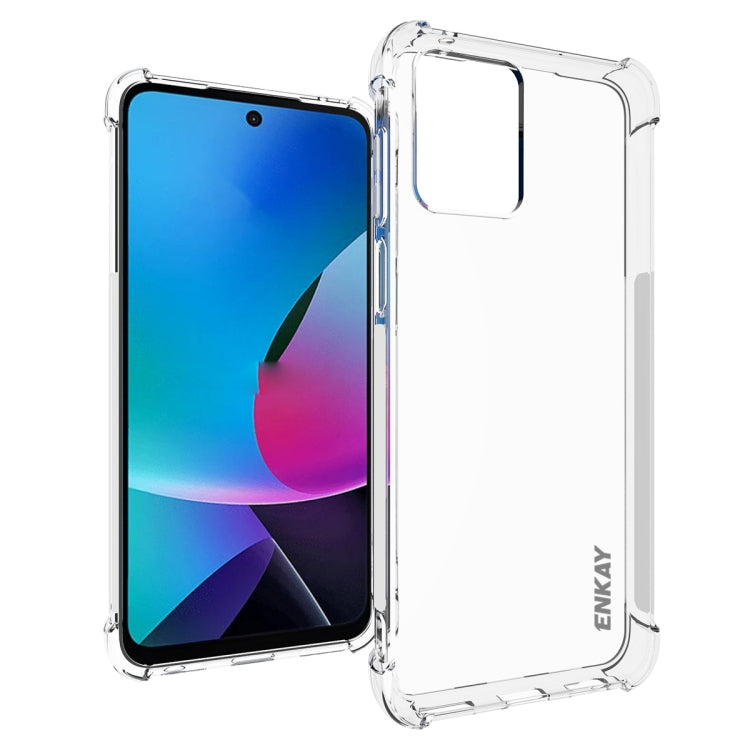 ENKAY Transparent TPU Shockproof Phone Case, For Motorola Moto G 5G 2023, For Motorola Moto G53 5G, For Motorola Moto X40 5G