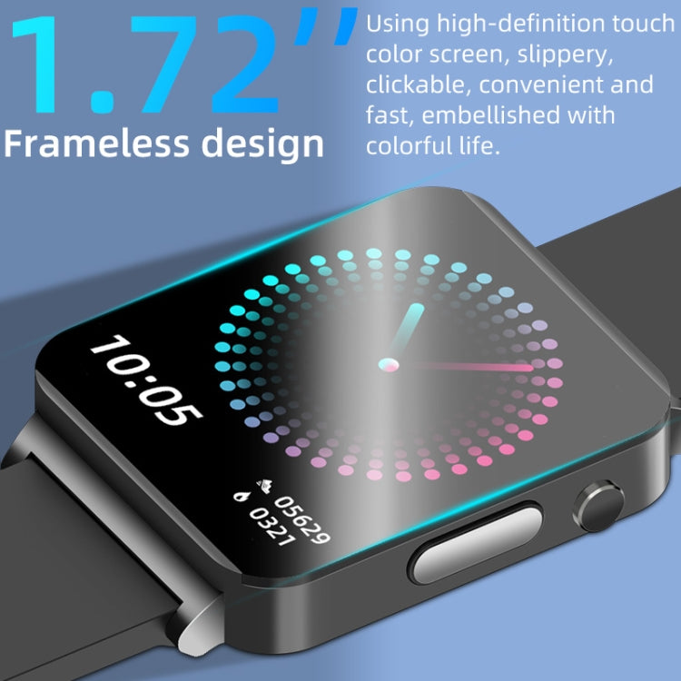 KS03 1.72 inch Color Screen Smart Watch,Support Heart Rate Monitoring / Blood Pressure Monitoring