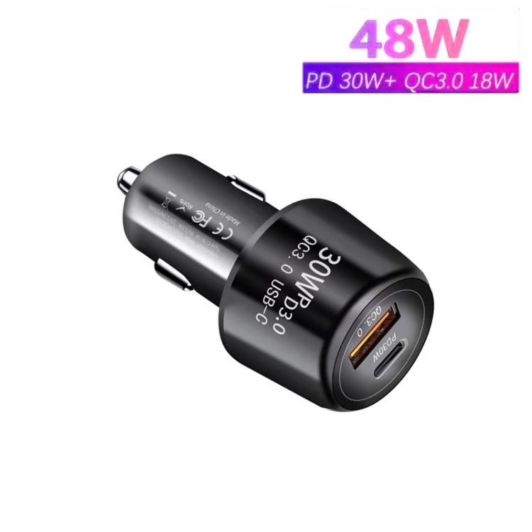 P29 48W PD30W + QC3.0 18W USB-Kfz-Ladegerät mit zwei Anschlüssen, P29 (Schwarz), P29 (Weiß)