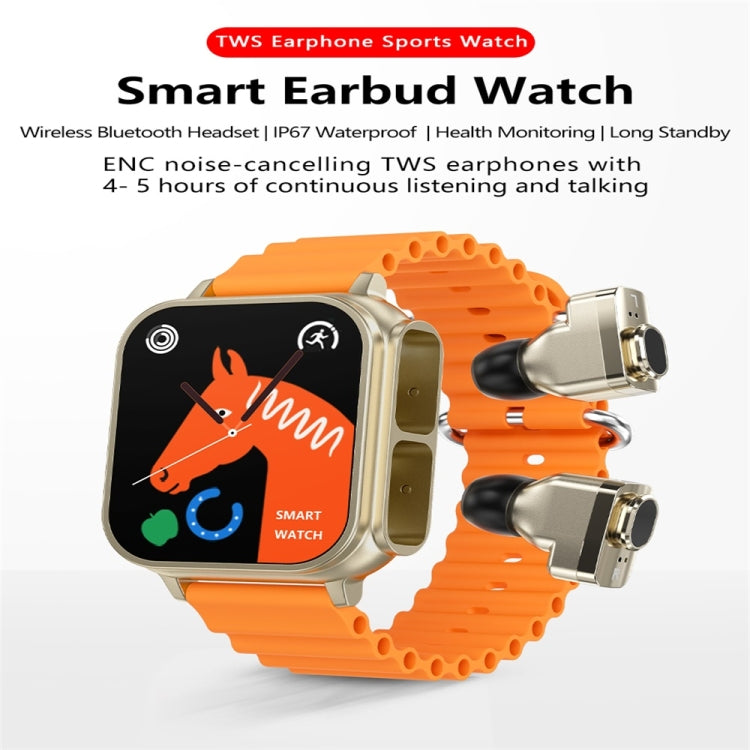 N22 1.96 inch Color Screen Smart Watch,Support Heart Rate Monitoring / Blood Pressure Monitoring / Blood Oxygen Monitoring(Orange)
