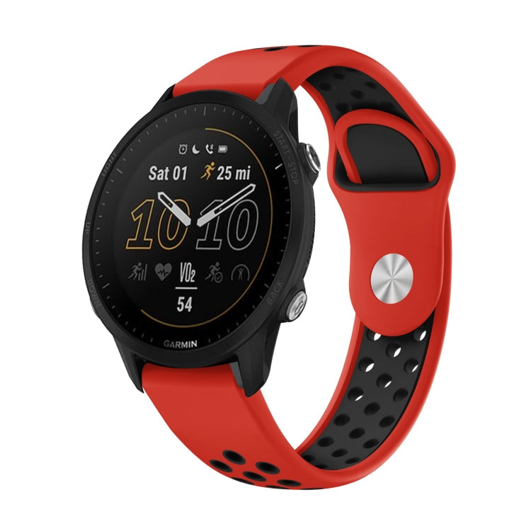 22mm Sports Breathable Silicone Watch Band, For Garmin Quatix 5 Sapphire, For Garmin Forerunner 955