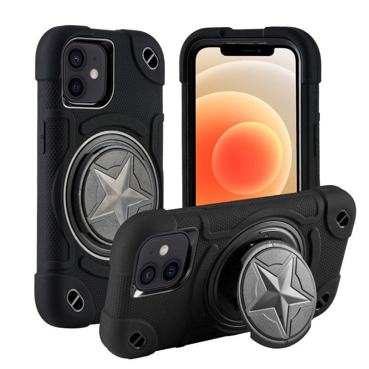 Shield PC Hybrid Silicone Phone Case, For iPhone 12, For iPhone 12 Pro Max