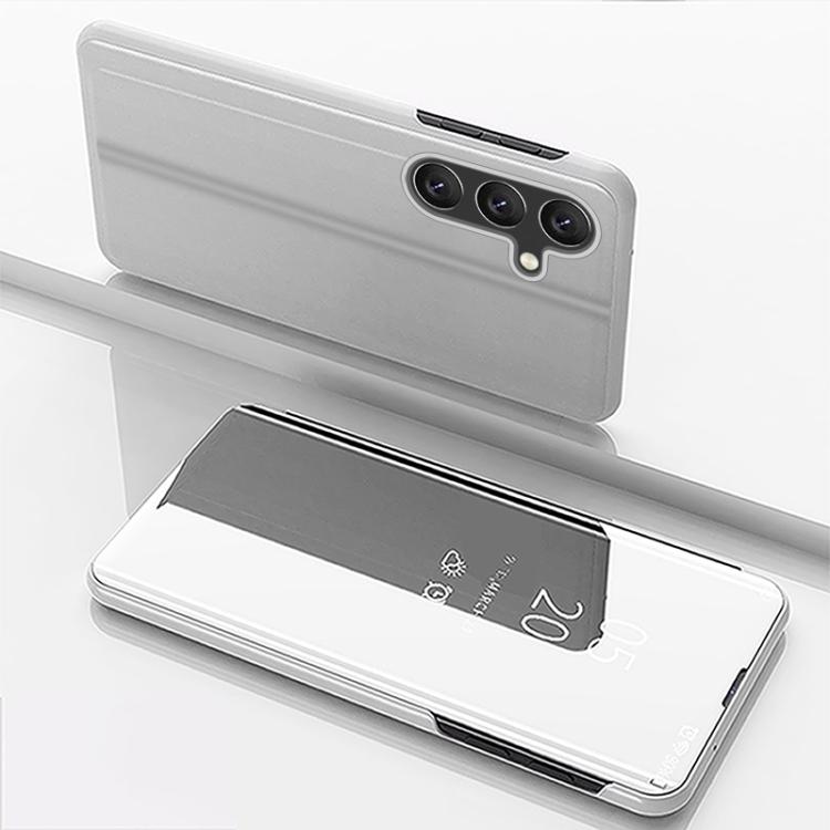 Plated Mirror Horizontal Flip Leather Phone Case with Holder, For Galaxy S26+ 5G, For Galaxy S26 Ultra 5G, For Galaxy S26 5G