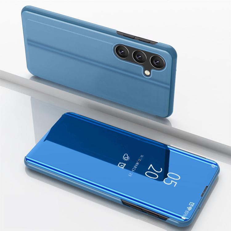 Plated Mirror Horizontal Flip Leather Phone Case with Holder, For Galaxy S26+ 5G, For Galaxy S26 Ultra 5G, For Galaxy S26 5G