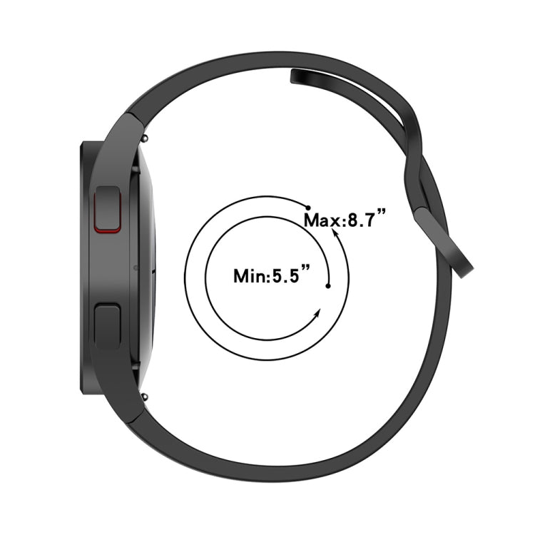 JUNSUNMAY Silicone Adjustable Strap + Full Coverage PMMA Screen Protector Kit, For Samsung Galaxy Watch5 40mm