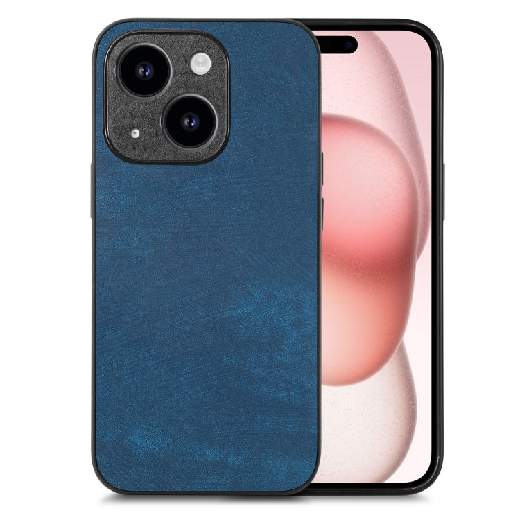 Vintage Leather PC Back Cover Phone Case, For iPhone 15, For iPhone 14 Plus, For iPhone 14, For iPhone 14 Pro