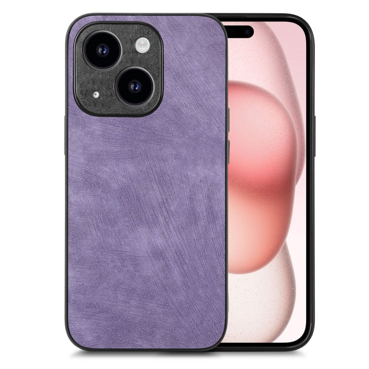 Vintage Leather PC Back Cover Phone Case, For iPhone 15, For iPhone 14 Plus, For iPhone 14, For iPhone 14 Pro