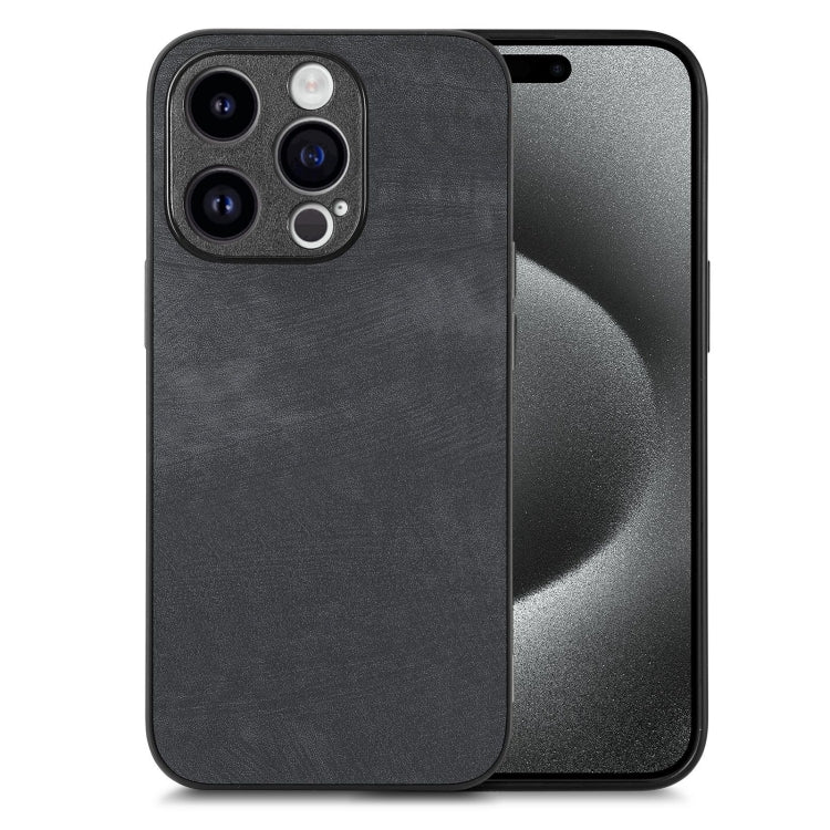 Vintage Leather PC Back Cover Phone Case, For iPhone 16, For iPhone 15 Pro Max, For iPhone 15 Pro, For iPhone 15 Plus