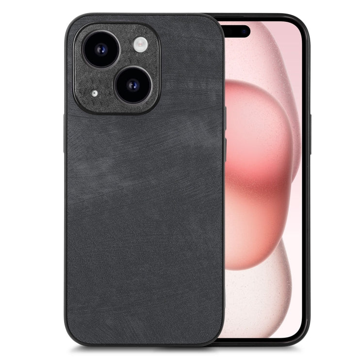 Vintage Leather PC Back Cover Phone Case, For iPhone 16, For iPhone 15 Pro Max, For iPhone 15 Pro, For iPhone 15 Plus