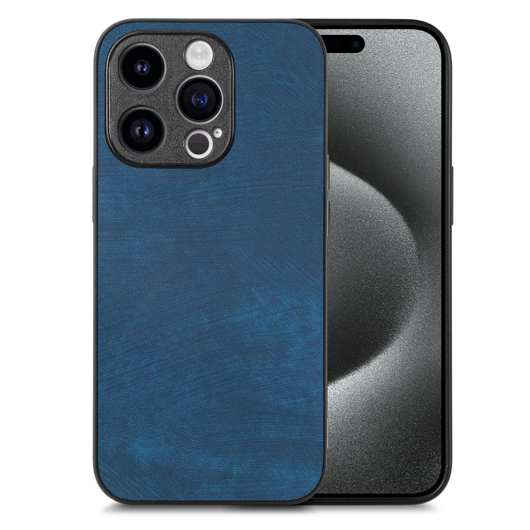 Vintage Leather PC Back Cover Phone Case, For iPhone 16, For iPhone 15 Pro Max, For iPhone 15 Pro, For iPhone 15 Plus