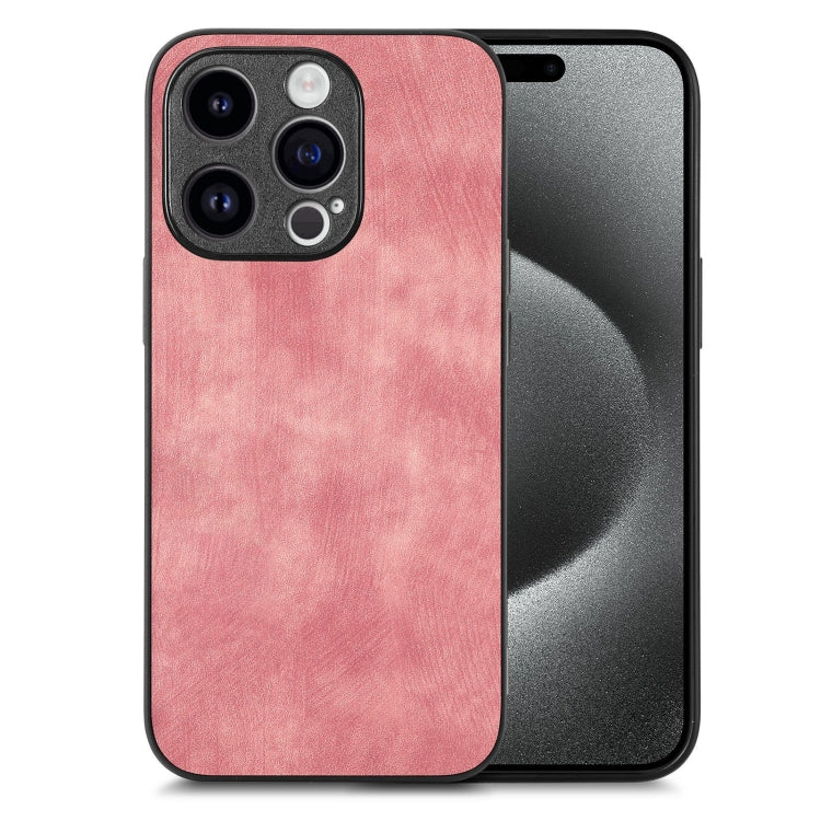 Vintage Leather PC Back Cover Phone Case, For iPhone 16, For iPhone 15 Pro Max, For iPhone 15 Pro, For iPhone 15 Plus