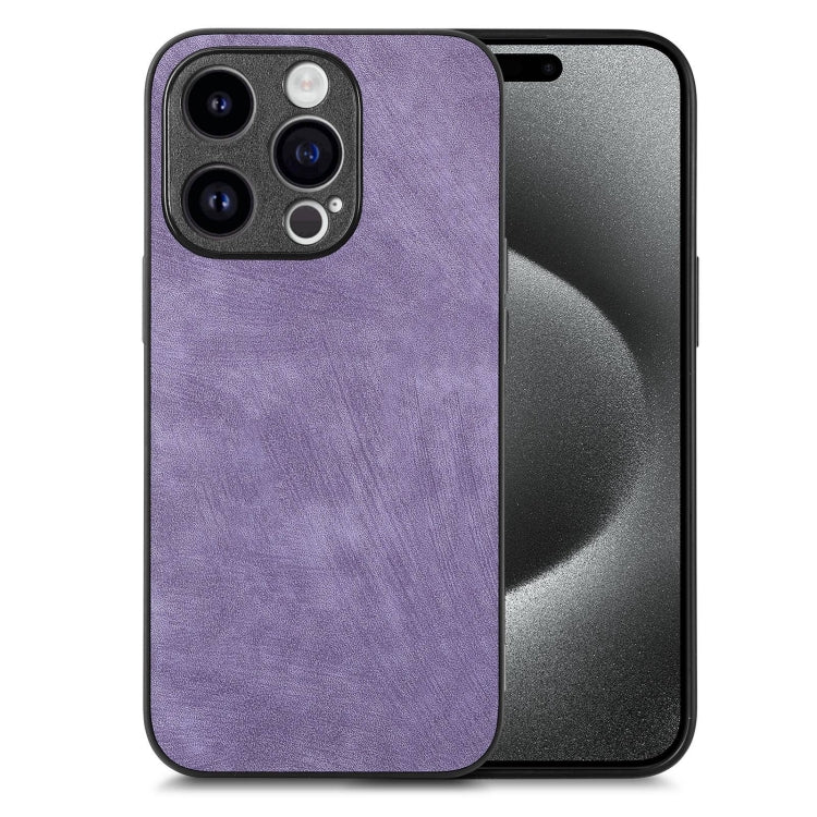 Vintage Leather PC Back Cover Phone Case, For iPhone 16, For iPhone 15 Pro Max, For iPhone 15 Pro, For iPhone 15 Plus