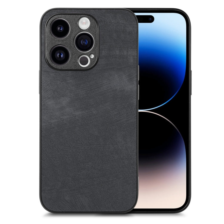 Vintage Leather PC Back Cover Phone Case, For iPhone 15, For iPhone 14 Plus, For iPhone 14, For iPhone 14 Pro