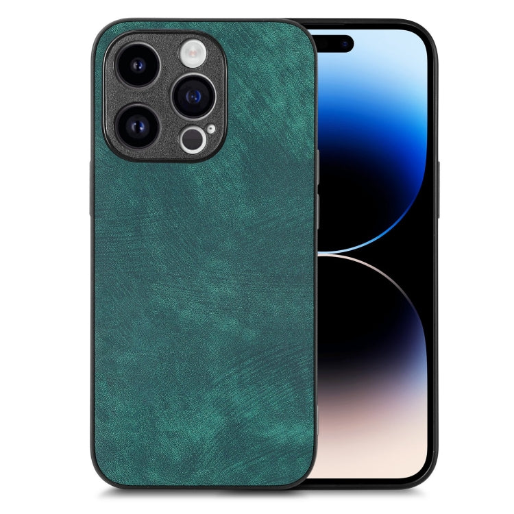 Vintage Leather PC Back Cover Phone Case, For iPhone 15, For iPhone 14 Plus, For iPhone 14, For iPhone 14 Pro