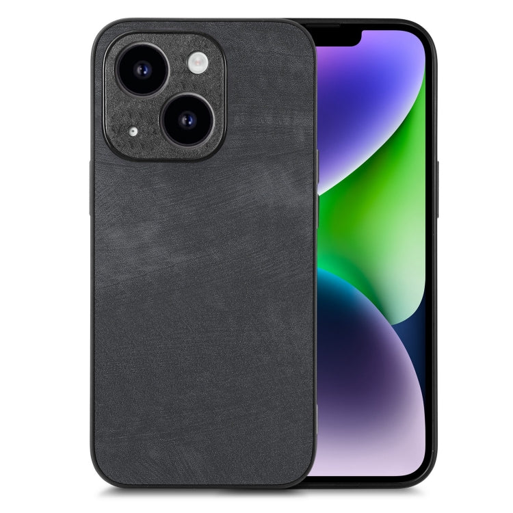 Vintage Leather PC Back Cover Phone Case, For iPhone 15, For iPhone 14 Plus, For iPhone 14, For iPhone 14 Pro