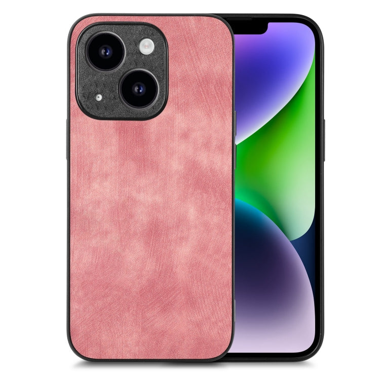 Vintage Leather PC Back Cover Phone Case, For iPhone 15, For iPhone 14 Plus, For iPhone 14, For iPhone 14 Pro