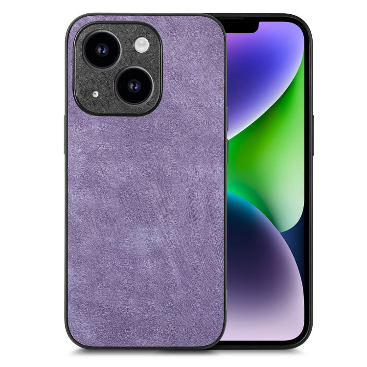 Vintage Leather PC Back Cover Phone Case, For iPhone 15, For iPhone 14 Plus, For iPhone 14, For iPhone 14 Pro