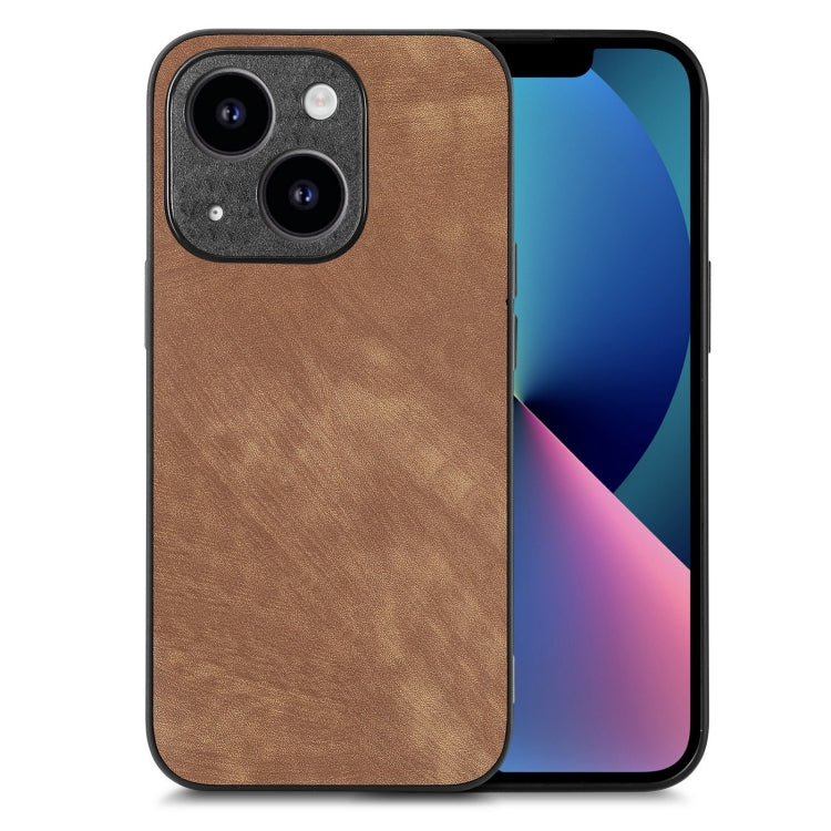 Vintage Leather PC Back Cover Phone Case, For iPhone 13, For iPhone 13 mini, For iPhone 12, For iPhone 12 Pro Max