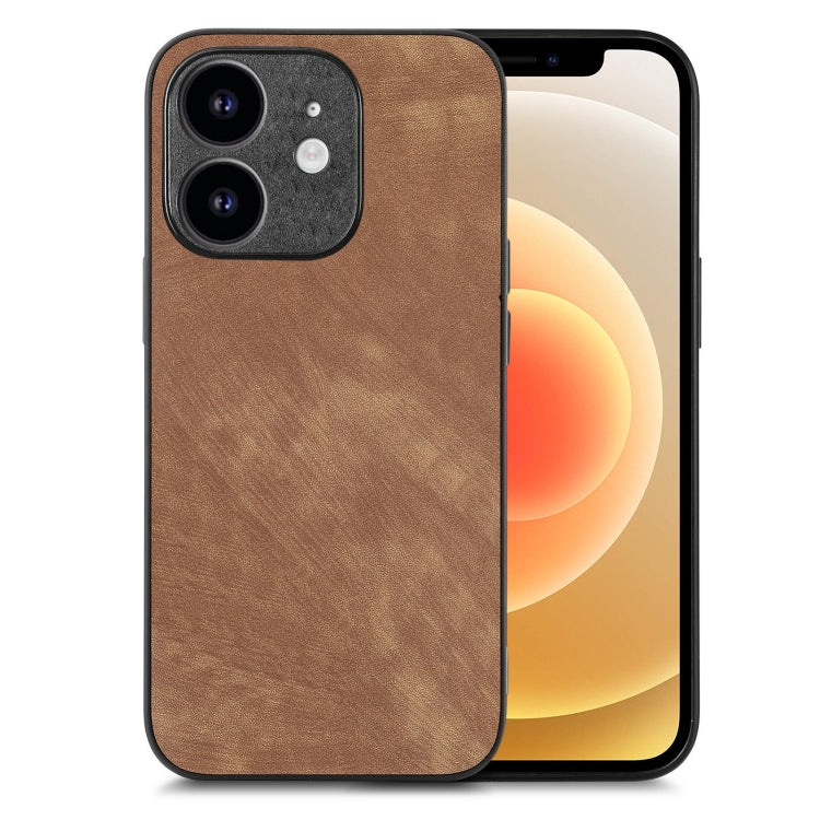 Vintage Leather PC Back Cover Phone Case, For iPhone 13, For iPhone 13 mini, For iPhone 12, For iPhone 12 Pro Max