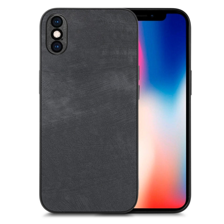 Vintage Leather PC Back Cover Phone Case, For iPhone 11 Pro, For iPhone X / XS, For iPhone XR, For iPhone XS Max