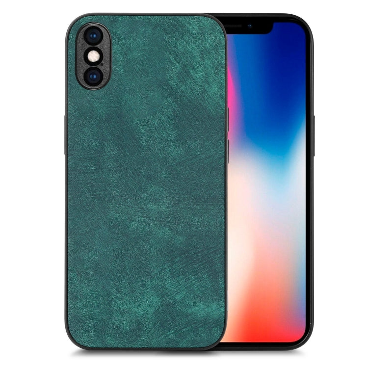 Vintage Leather PC Back Cover Phone Case, For iPhone 11 Pro, For iPhone X / XS, For iPhone XR, For iPhone XS Max