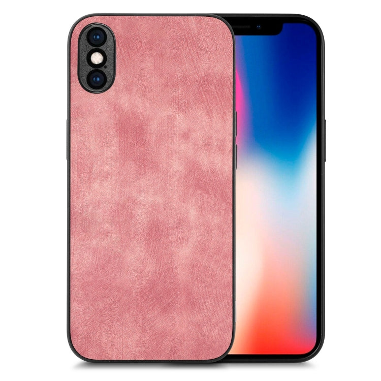 Vintage Leather PC Back Cover Phone Case, For iPhone 11 Pro, For iPhone X / XS, For iPhone XR, For iPhone XS Max