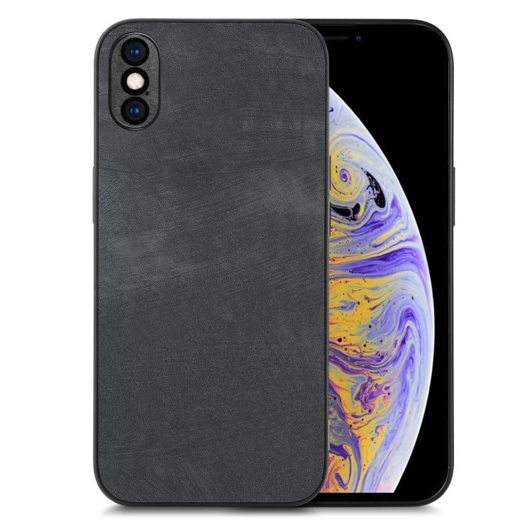 Vintage Leather PC Back Cover Phone Case, For iPhone 11 Pro, For iPhone X / XS, For iPhone XR, For iPhone XS Max
