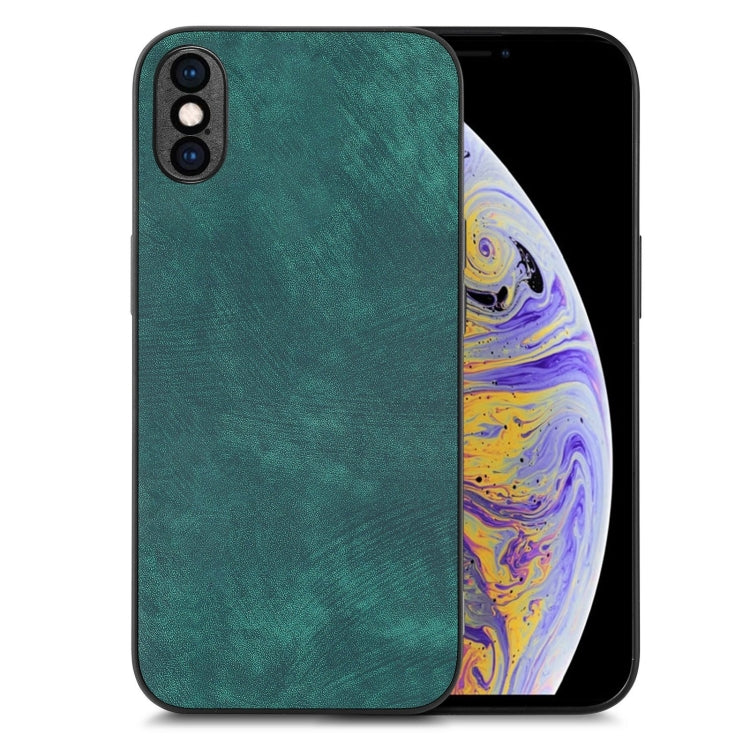 Vintage Leather PC Back Cover Phone Case, For iPhone 11 Pro, For iPhone X / XS, For iPhone XR, For iPhone XS Max